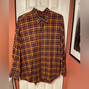 Orvis Men’s Plaid Cotton Shirt, Size XXL
